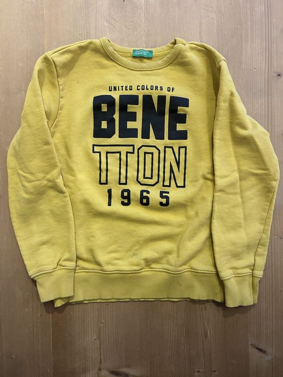 Pull Benetton Enfant Taille 10/12 Ans - Occasion Très Bon état, Multicolore, Col Rond