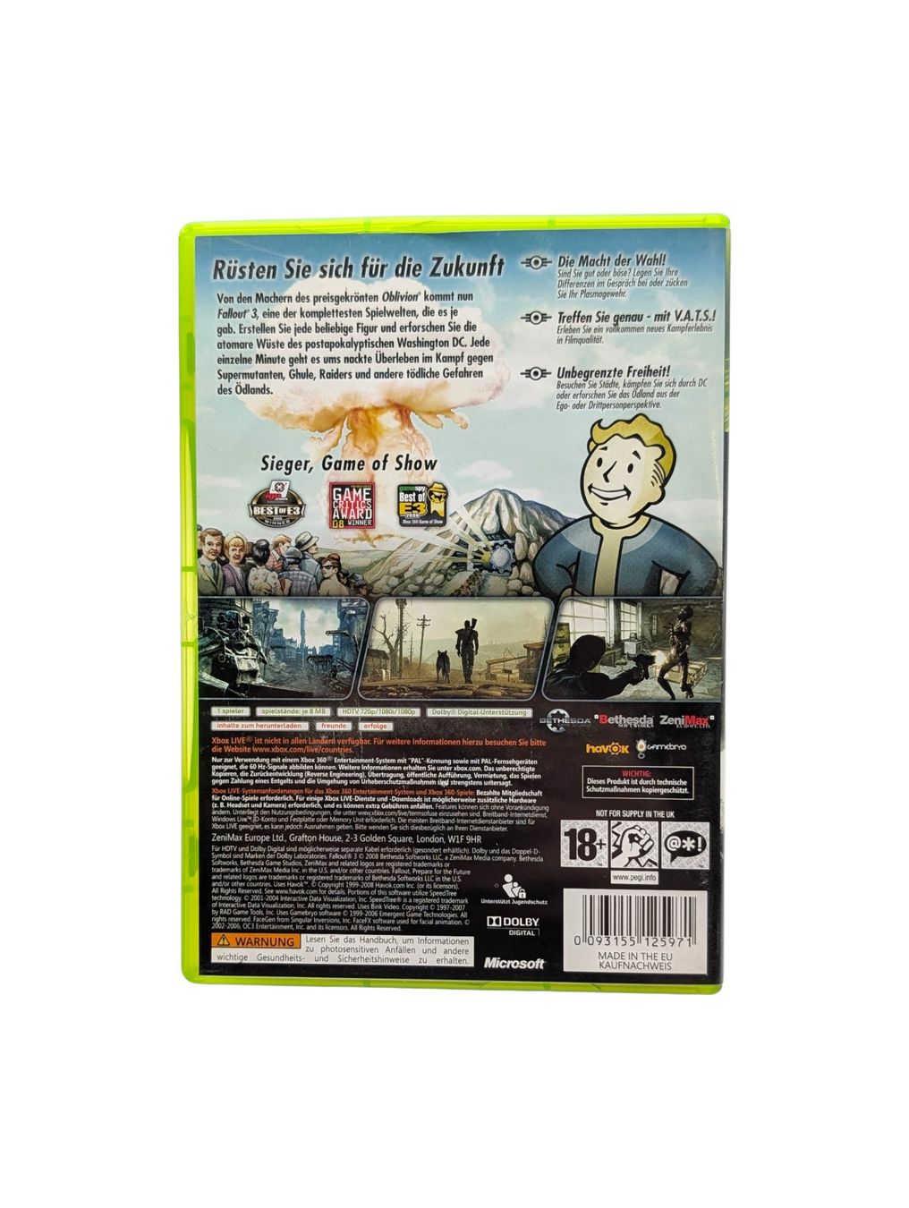 Microsoft Jeux: Fallout 3 Xbox 360 – D'occasion à Domat/Ems par IsseldorsShop 1