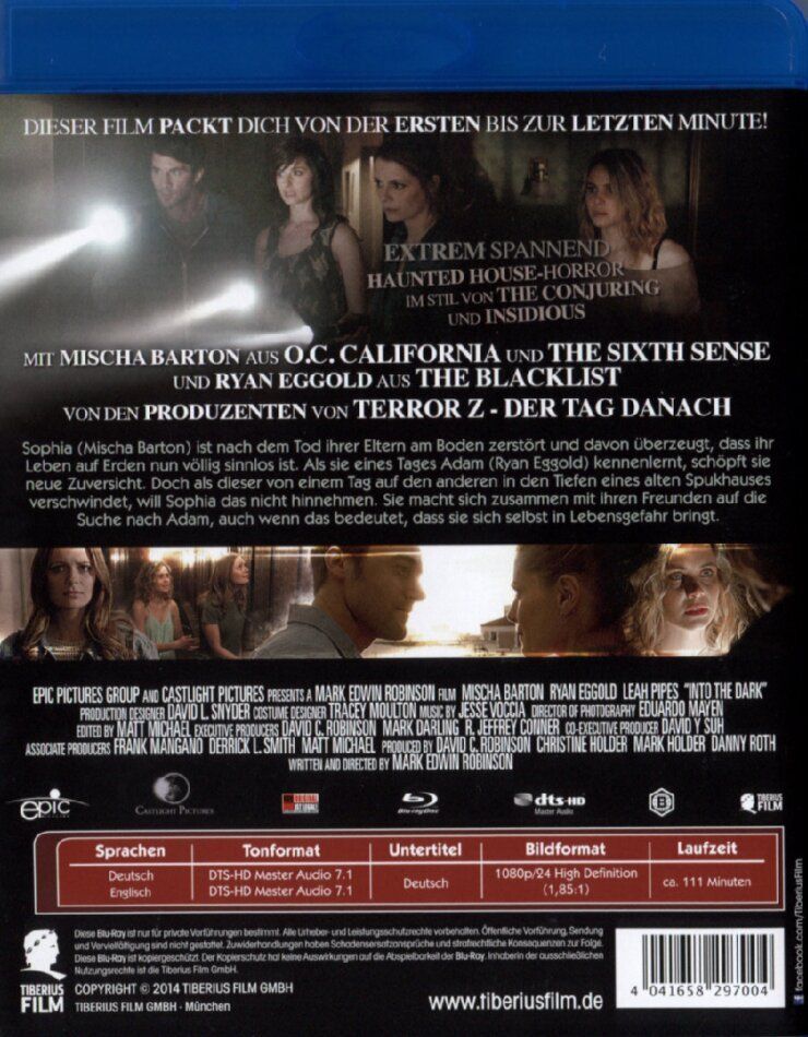 Alle DVDs: Into The Dark (2012) Mischa Barton/Ryan Eggold/Leah Pipes/BD – Gebraucht aus Volketswil von cinephilia 1