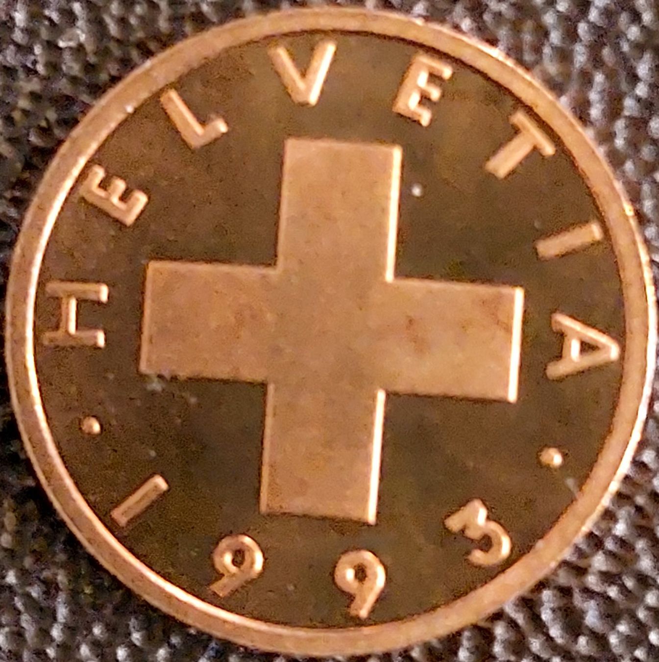 Tutti le monete: 1 Rappen 1993 stgl. / aus Münzsatz – Nuovo (secondo la descrizione) da Arch venduto da coinsandmore