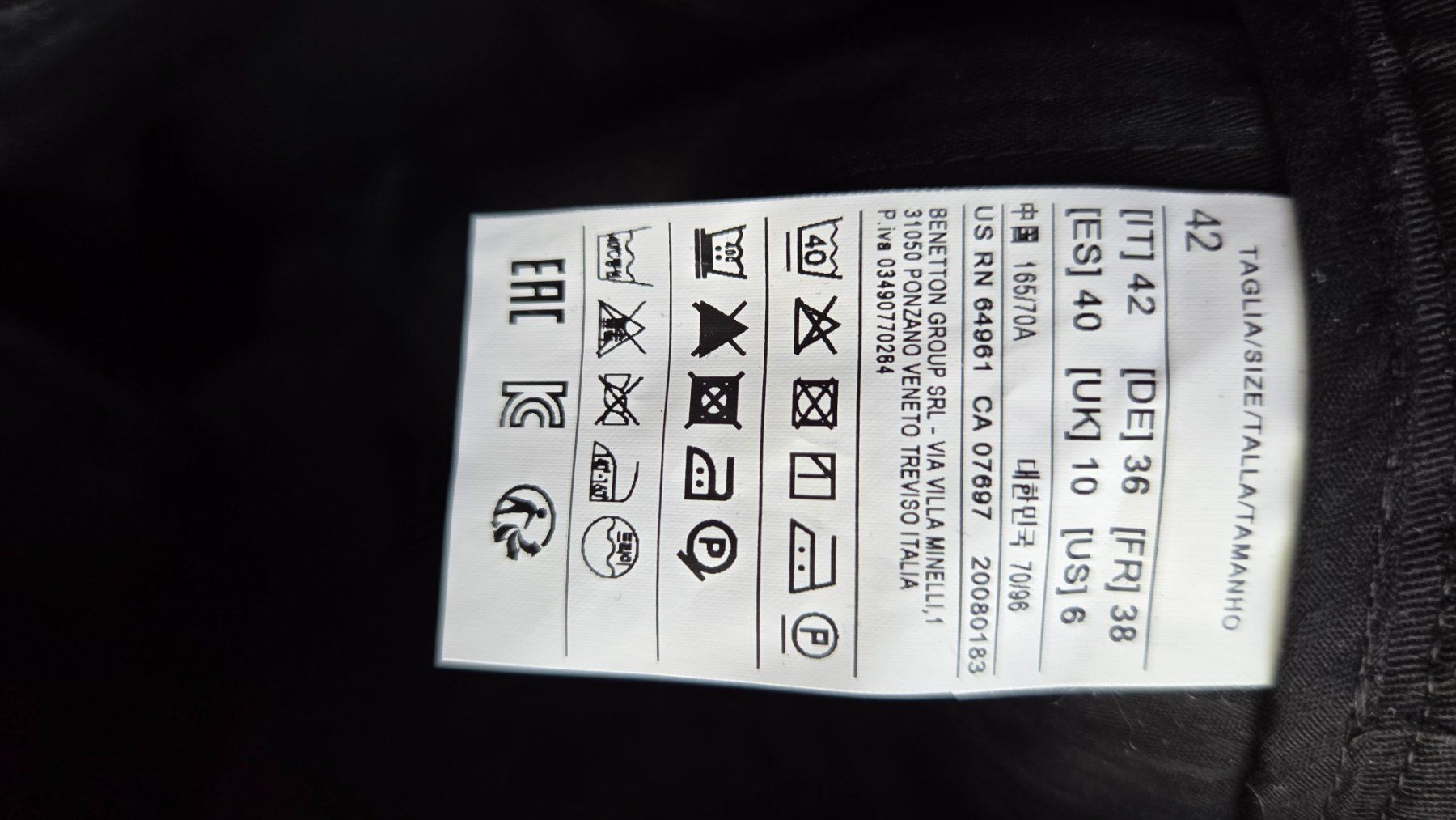 Sisley Pantaloni: Sisley Chino Gr. 36 schwarz – Usato da Fislisbach venduto da Maieriisli25 4