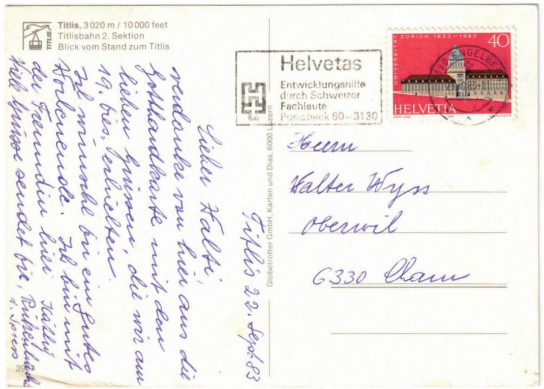 Cartes postales: Engelberg - Luftseilbahn Stand--Titlis – D'occasion à Binningen par Mountainrider 1