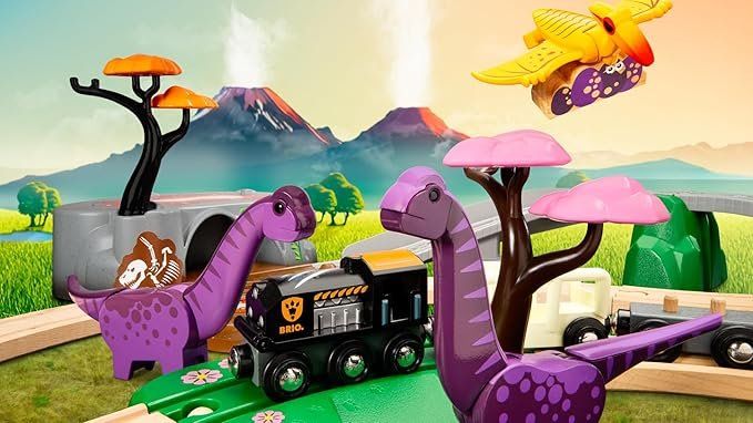 Brio Giocattoli: BRIO World 36094 - Dinosaurier Abenteuer-Set – Nuovo e nell'imballaggio originale da Oensingen venduto da CSCollectors 3