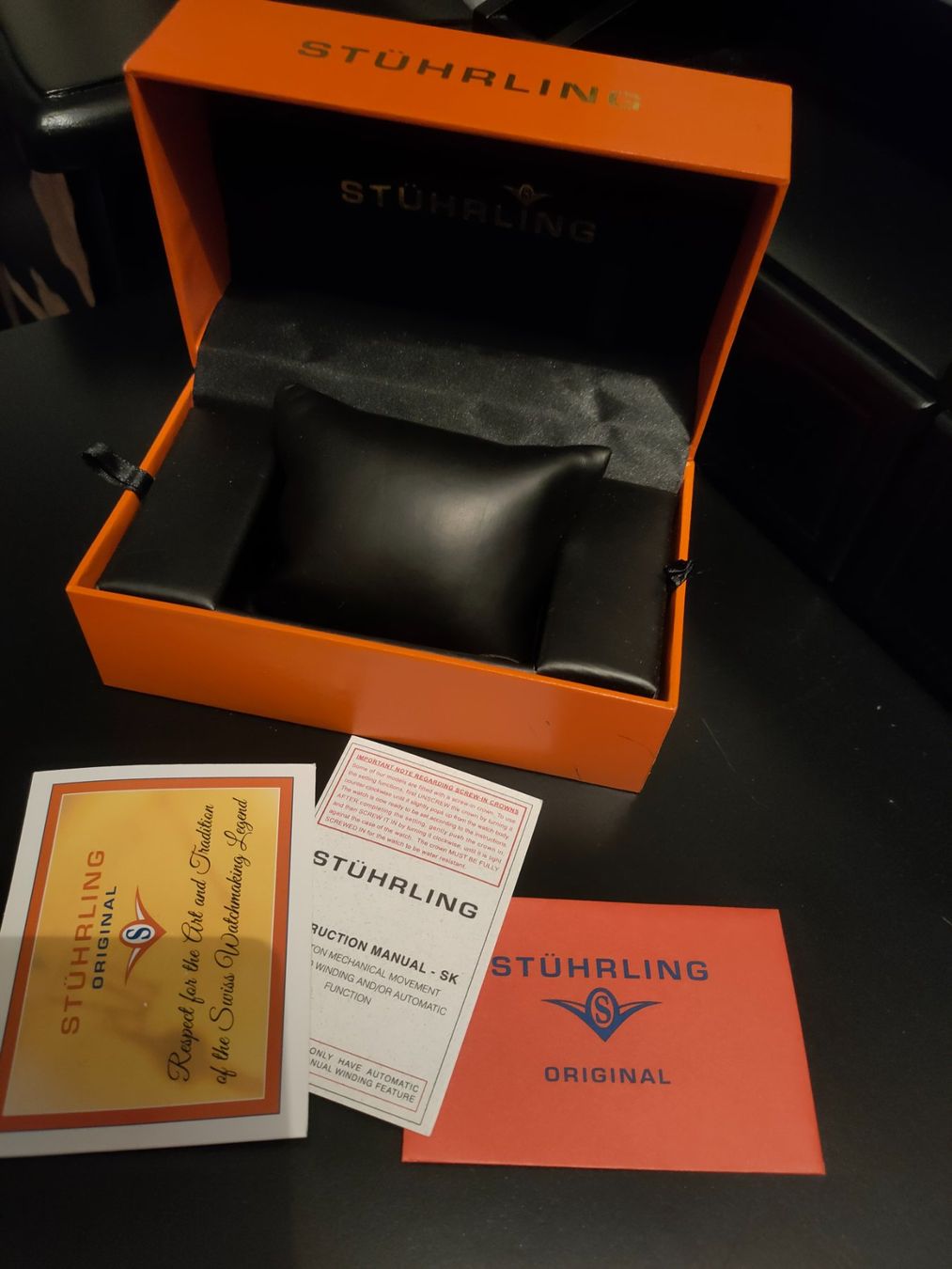 Orologi: Original Stuhrling uhr Box – Usato da St. Erhard venduto da Lauko123 3