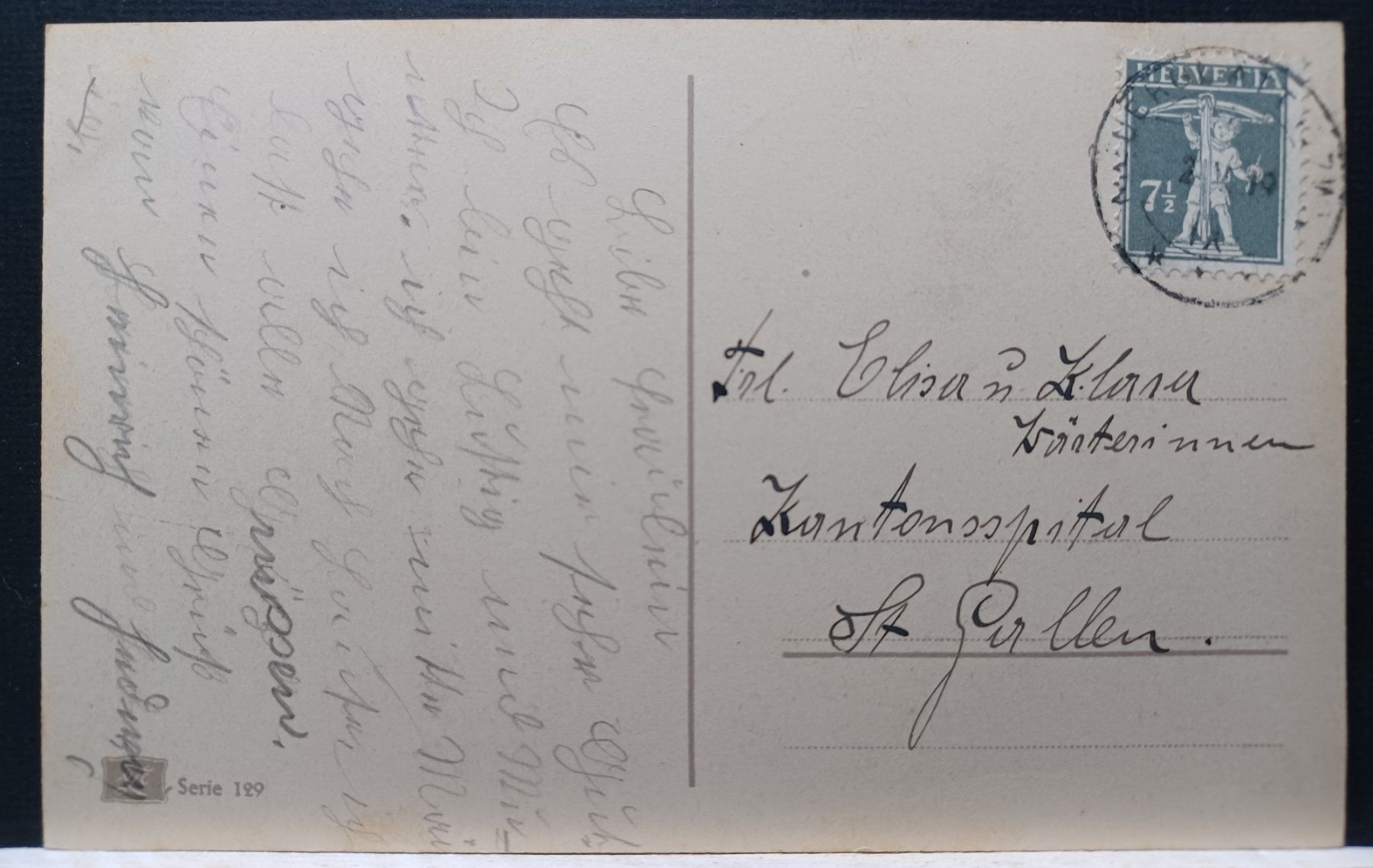 Cartoline postali: Wo, Herbst am See, Serie 129, 1919 – Usato da Aarau Rohr venduto da mgvw 1