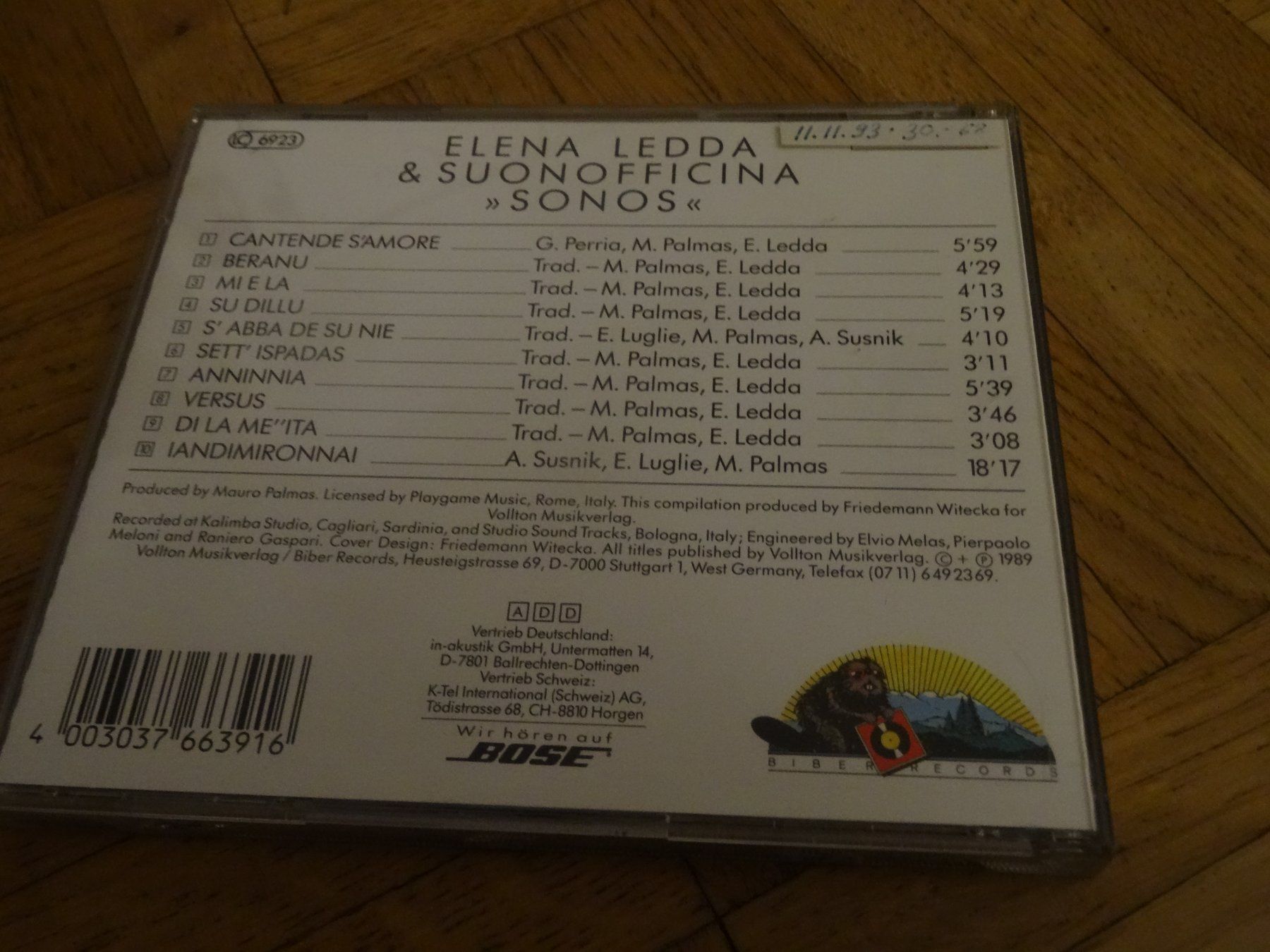 CD: Elena Ledda & Suonofficina - Sonos CD – Usato da Olten venduto da Disc-Ausverkauf 1
