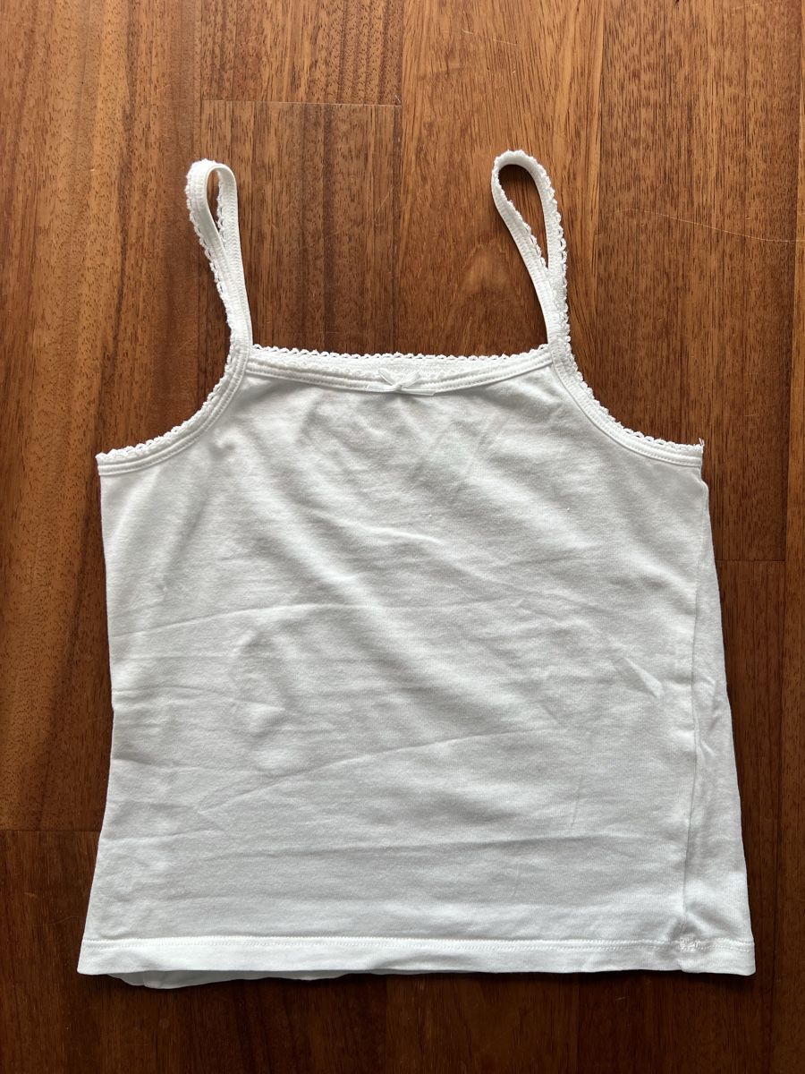 Biancheria intima: Lot de 4 débardeurs blancs Vertbaudet 5 ans - 110 cm – Usato da Zug venduto da ama_fgg6 1