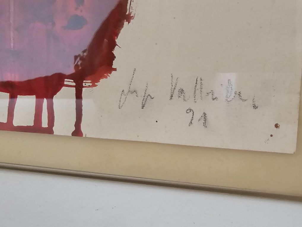 Gemälde: Josep Vallribera 1991 Mischtechnik Tempera/Tusche – Gebraucht aus Pfäffikon ZH von eric0113 6