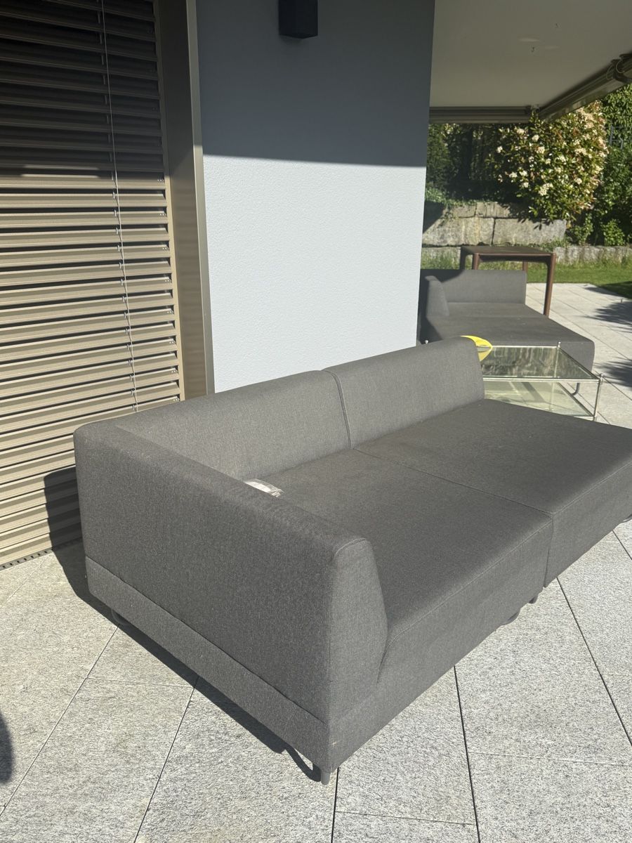 Sofas: Outdoor Sofa Set Dark Grey Modular – D'occasion à Küsnacht ZH par sammenas96 1