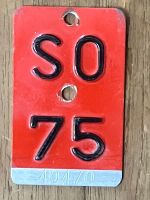 SO 75 - VELONUMMER - FAHRRADSCHILD - PLAQUE DE VELO - SO 75