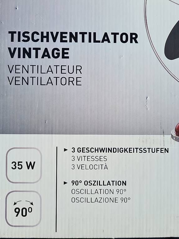Ventilateurs: Tischventilator - neu – Neuf avec emballage d'origine à Höri par Makumba2 2