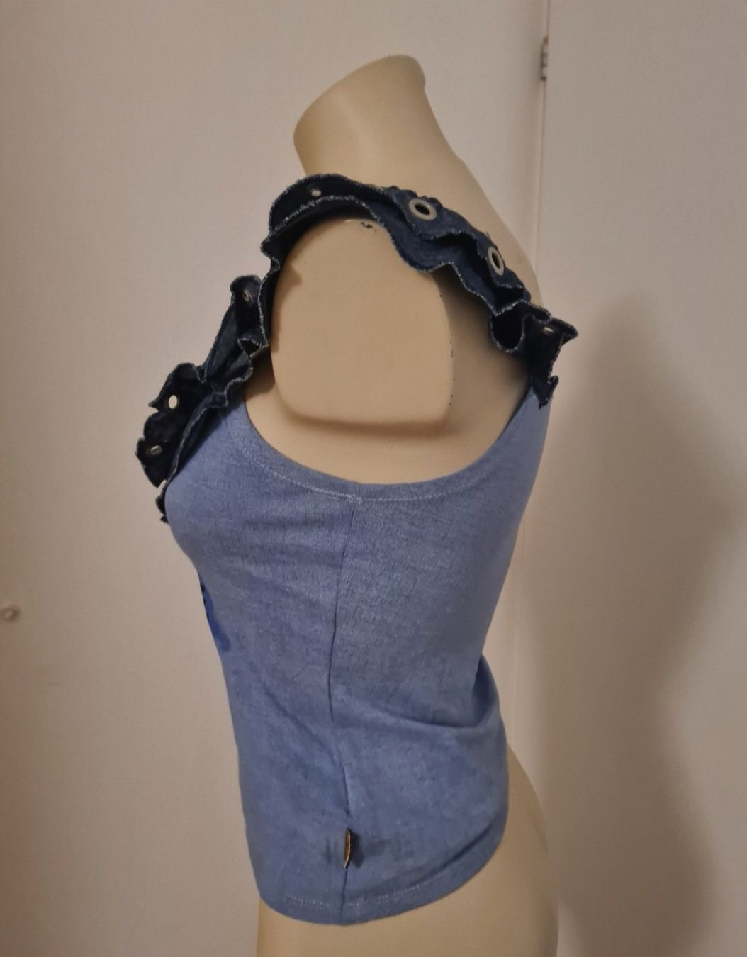 Top: Lässiges Top im trendigem Jeansoptik – Usato da Luzern venduto da asmele2 2