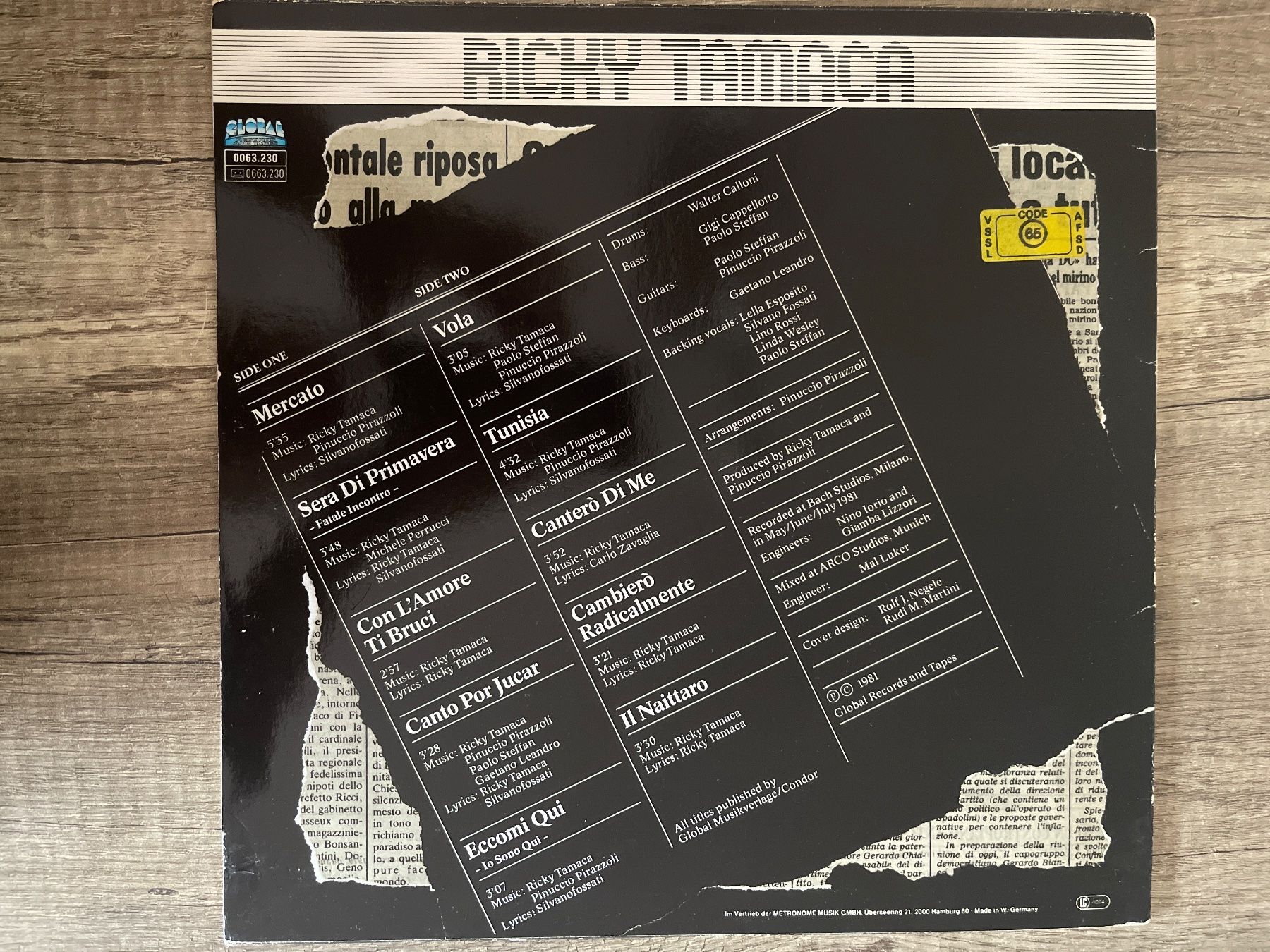 Dischi in vinile: A583/Ricky Tamaca – Usato da Frutigen venduto da Philippe_jsp 1