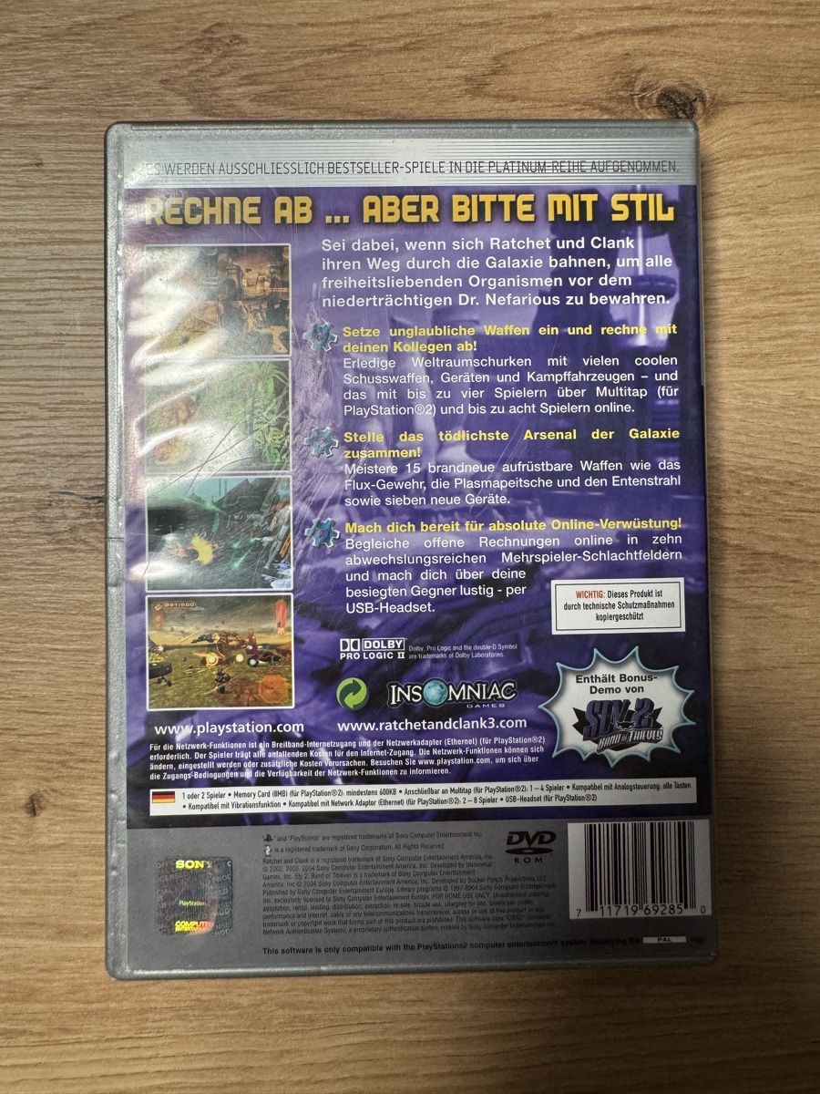 Sony Giochi: Ratchet & Clank 3 PS2 Platinum - Game – Usato da Biberist venduto da etesummer 1