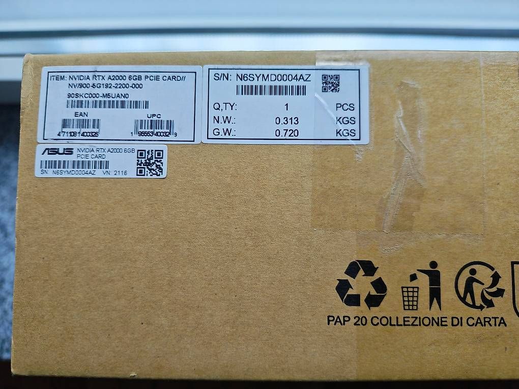 Asus Schede grafiche: ASUS RTX A2000 6Gb   NEU/OVP – Nuovo e nell'imballaggio originale da Bergdietikon venduto da djxgamer 3