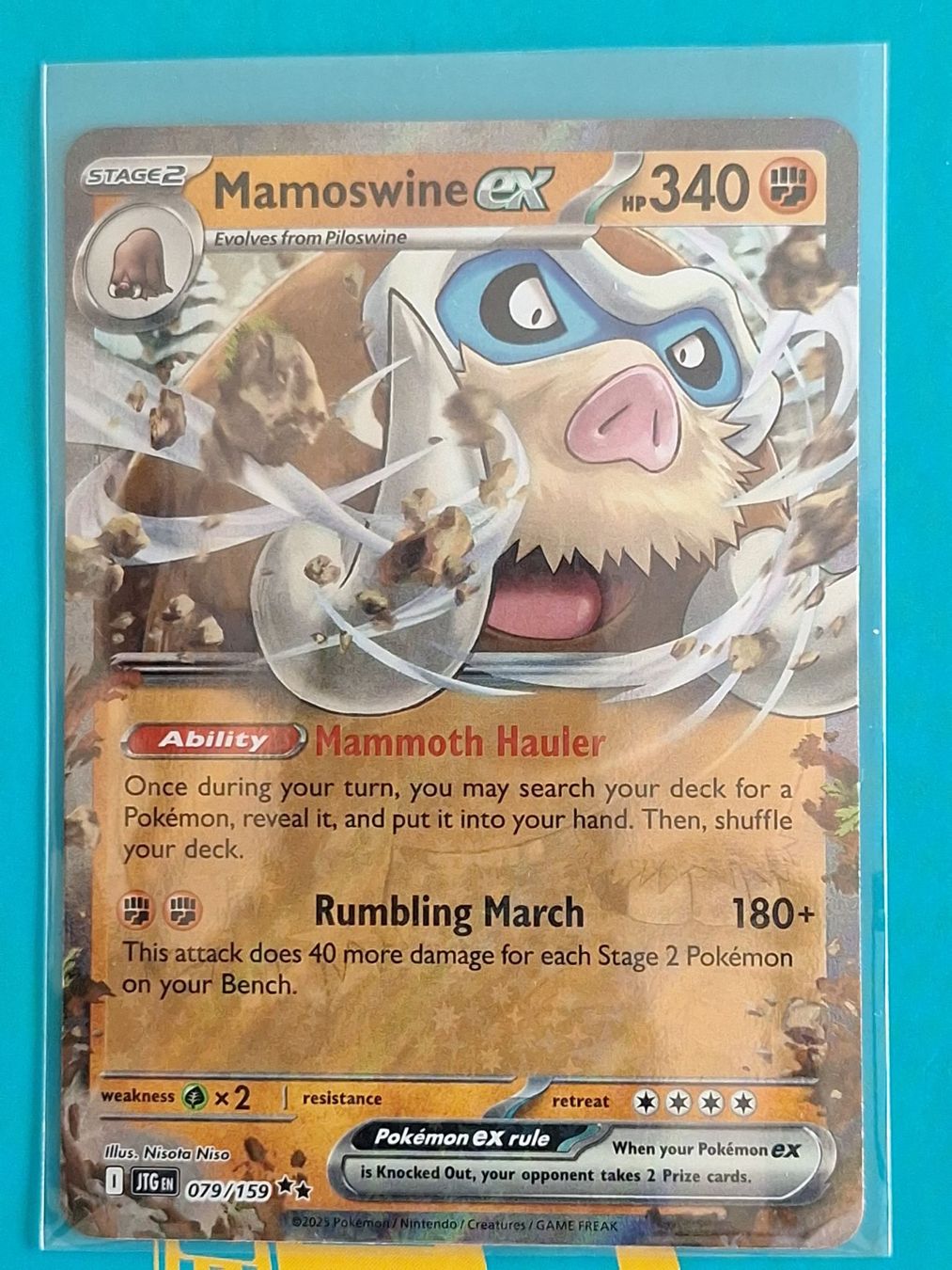 Pokémon Carte collezionabili: Mamoswine ex - Journey Together – Usato da Altstätten SG venduto da GGsGameshop