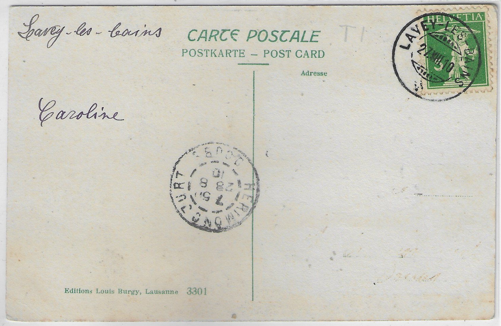 Cartes postales: Cascade de Pissevache – D'occasion à Ettingen par Kartenplanet 1