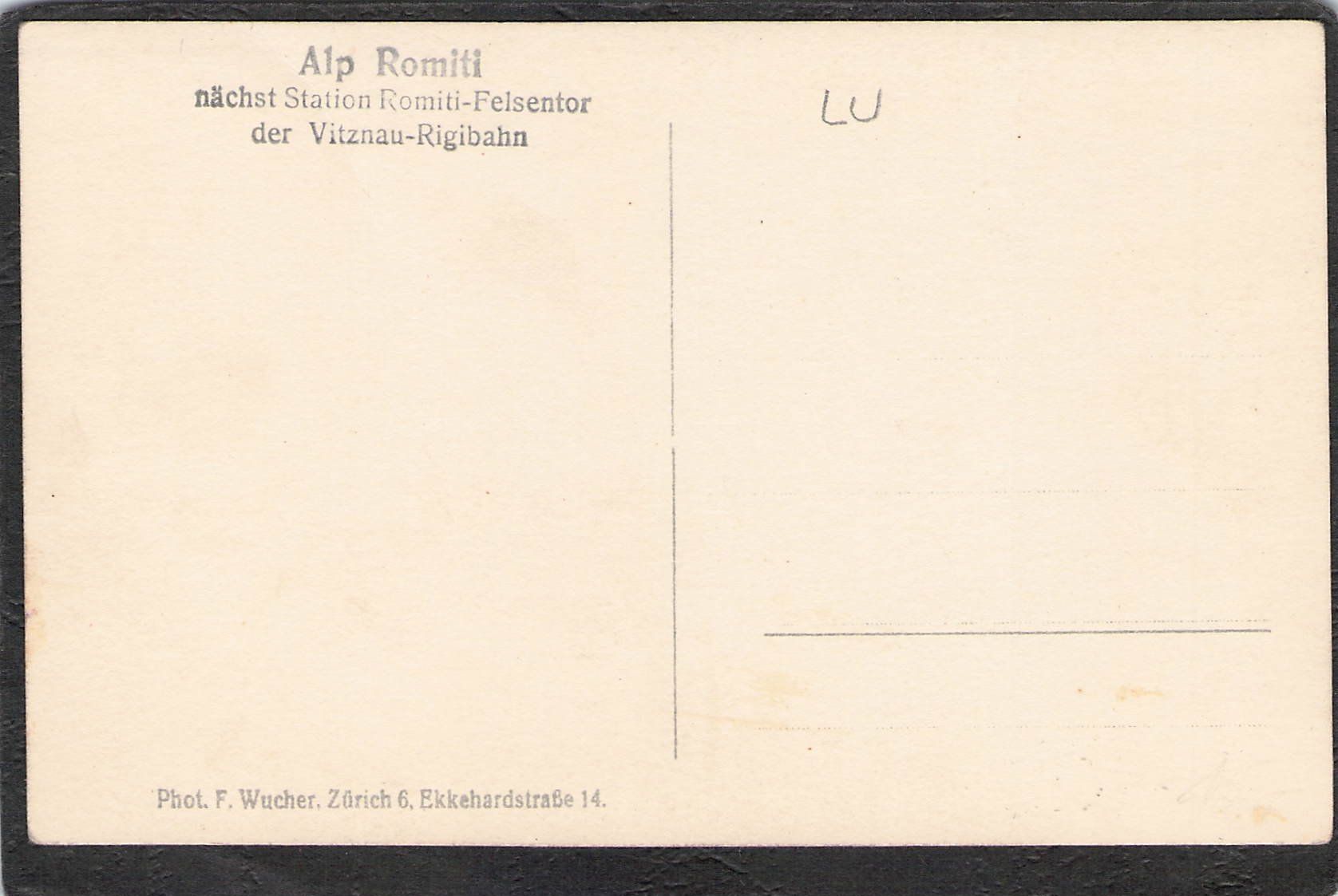 Cartoline postali: #Alp Romiti , Vitznau - Rigibahn – Usato da Reichenburg venduto da Pipo-67 1