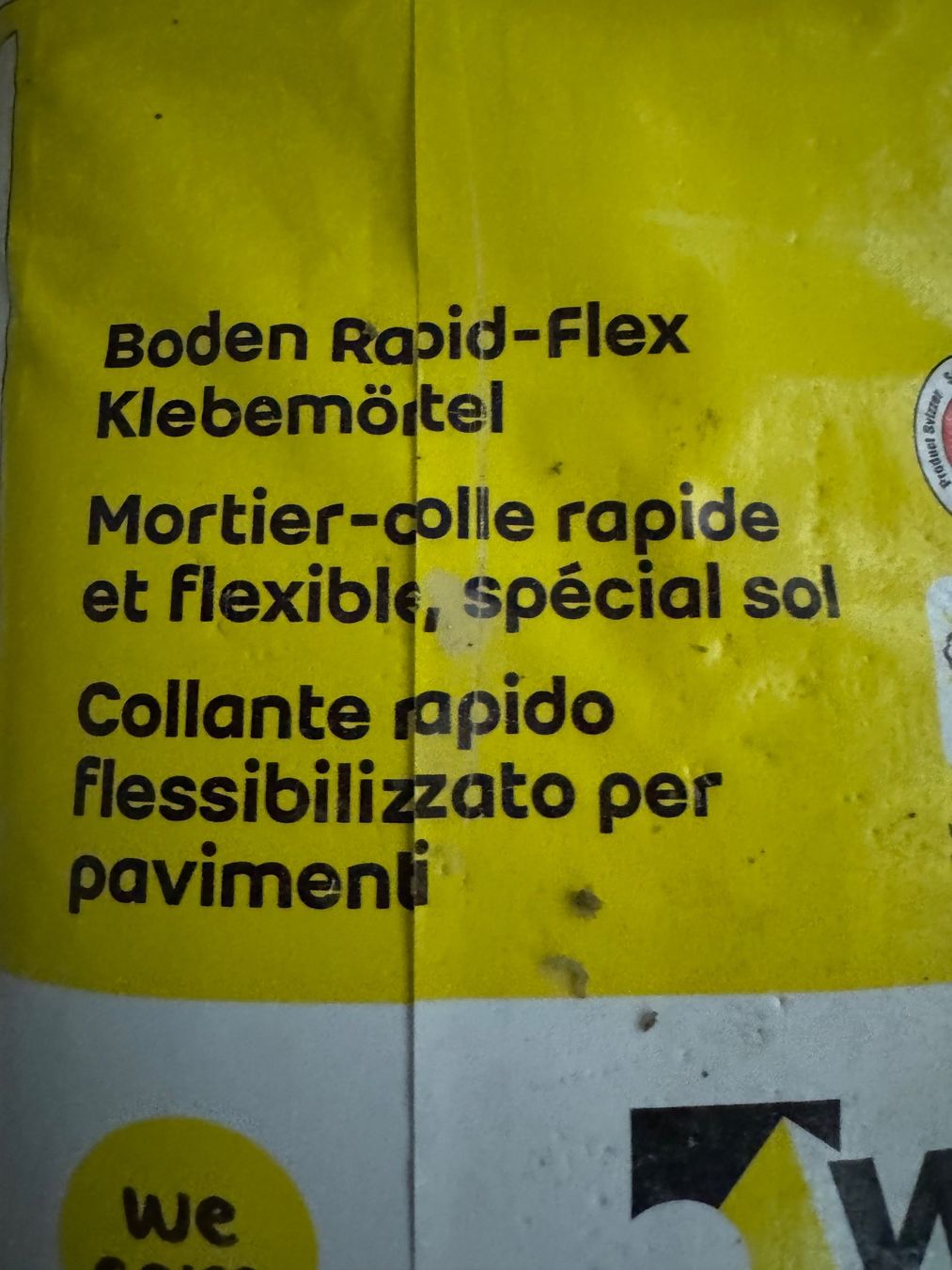 Materiale di riempimento: 6 Säcke Weber Boden Rapid-Flex Klebemörtel 2000 flor-rapid – Usato da Aarwangen venduto da rudolf1960 3