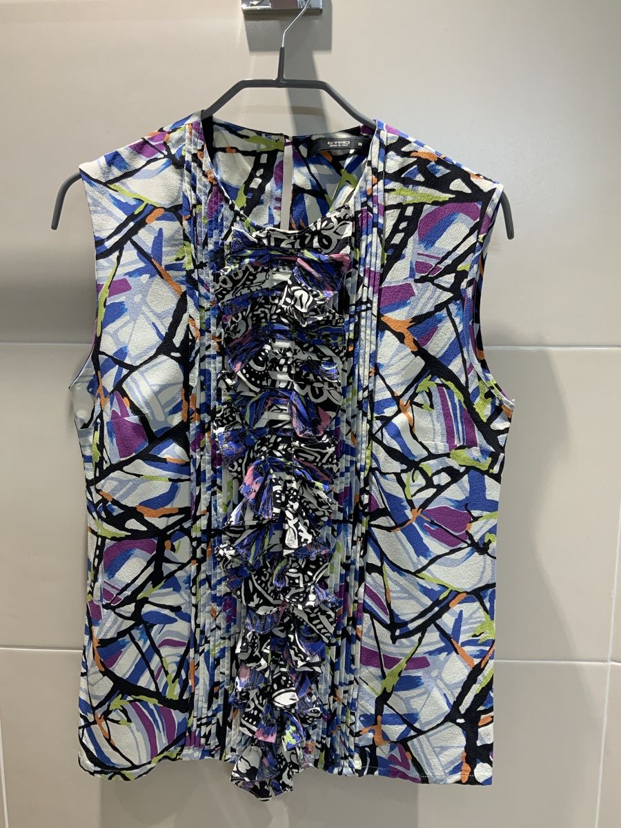 Etro Top: Etro Top en soie – Usato da Vandoeuvres venduto da Boussy74