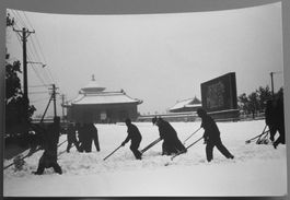 Erh. Hürsch: 3 Fotos um 1975, China Shigatse - Schneeräumen