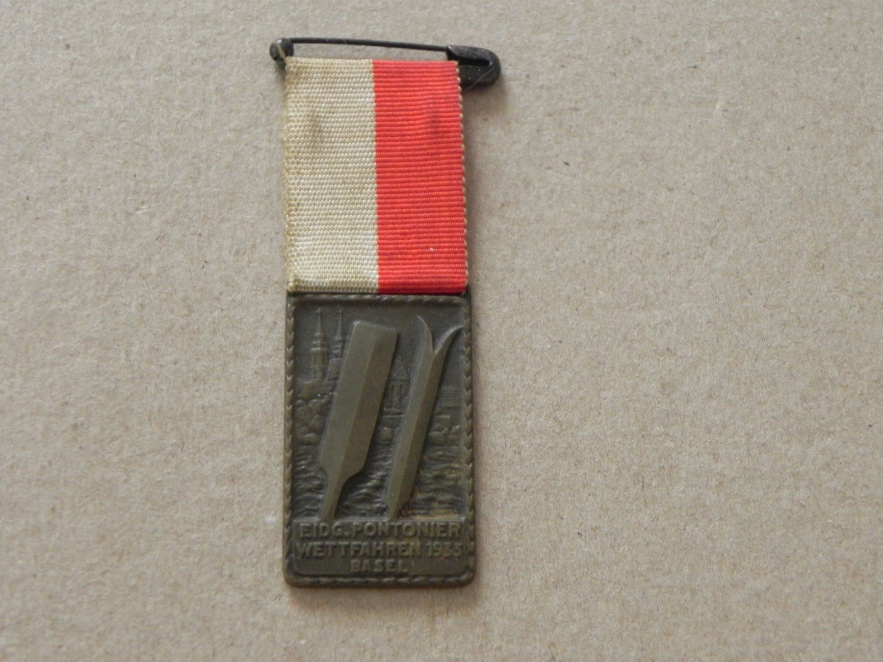 Plaquettes & Badges: Abzeichen Eidg. Pontonier Basel BS 1933 – D'occasion à Siebnen par krimsie
