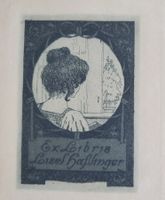 Exlibris Lisel Gasslinger, Original jugenstil Grafik