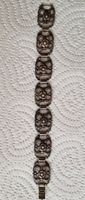 Antikes florales Armband, Silber 800, filigranes Muster