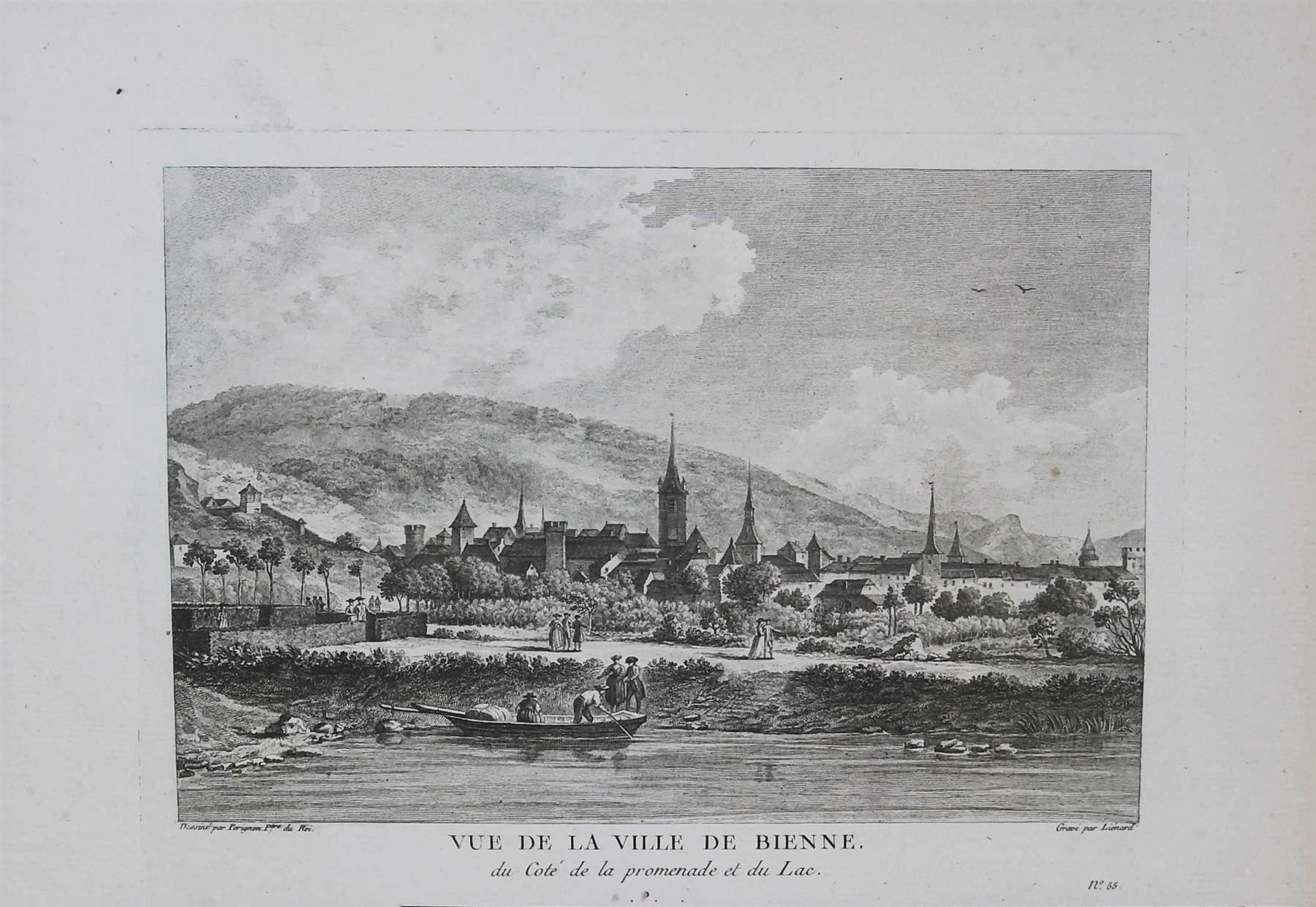 Incisioni: Biel  Bienne Originalkupferstich 1780 – Usato da Rafz venduto da Helvet32