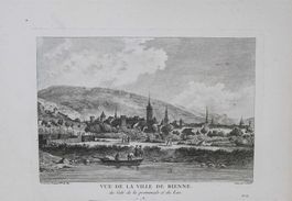 Biel  Bienne Originalkupferstich 1780