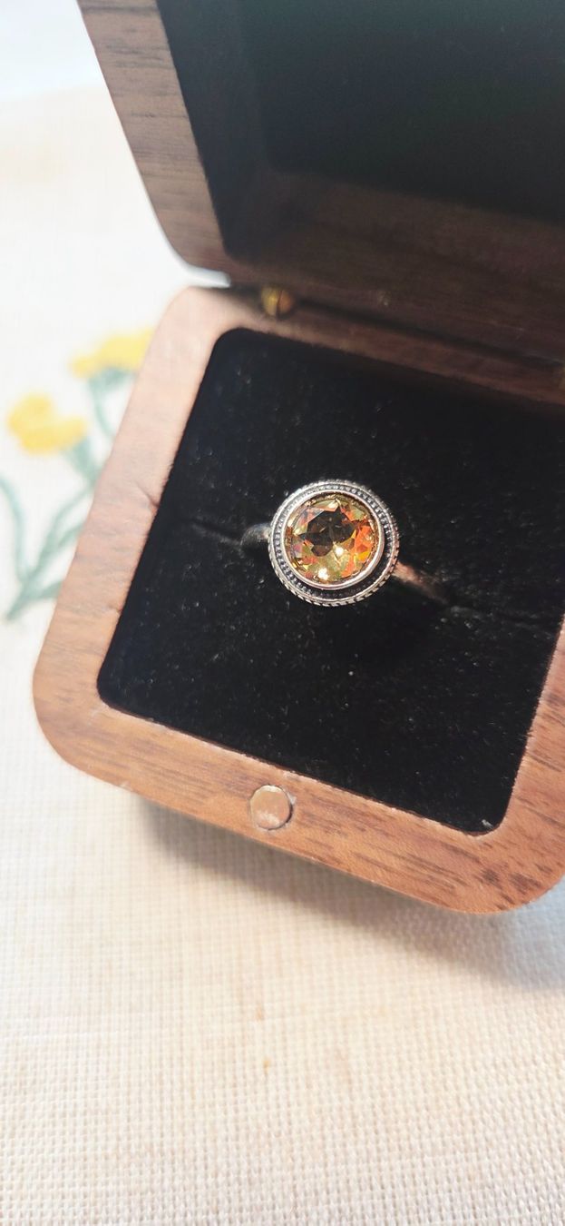 Anelli: NEW - S925 Citrine Ring (Adjustable) – Nuovo (secondo la descrizione) da Zürich venduto da cin_wcf6 2
