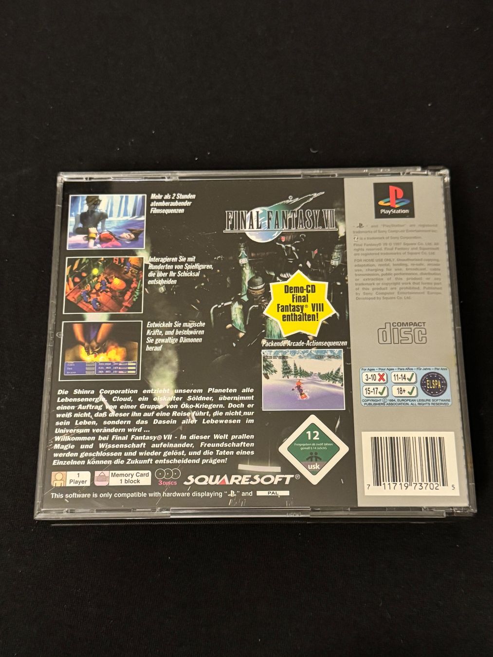 Sony Giochi: PS1 Final Fantasy VII Platinum – Usato da Kloten venduto da Kein_Benutzer_Name 1