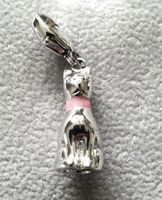 "Katze" Charm 925er Silber (rhodiniert)
