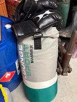 Boxsack Hammer Lounge Sport mit Boxhandschuhen 8 oz