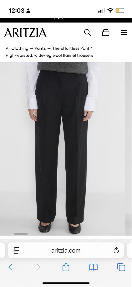 Aritzia Hosen: Aritzia Effortless Pants Wool – Gebraucht aus Zürich von edit_closet 3