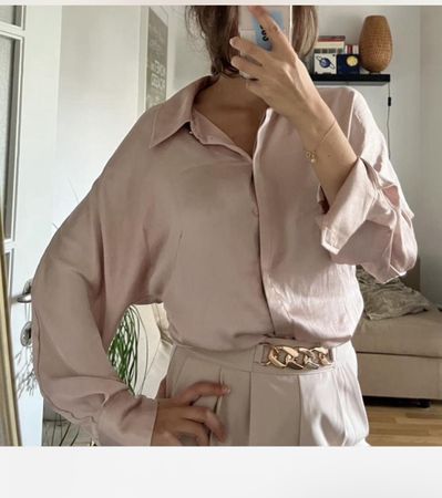🌸 Mango pink blouse