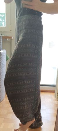 Luftige Pumphose Sarouelhose Aladinhose Haremshose