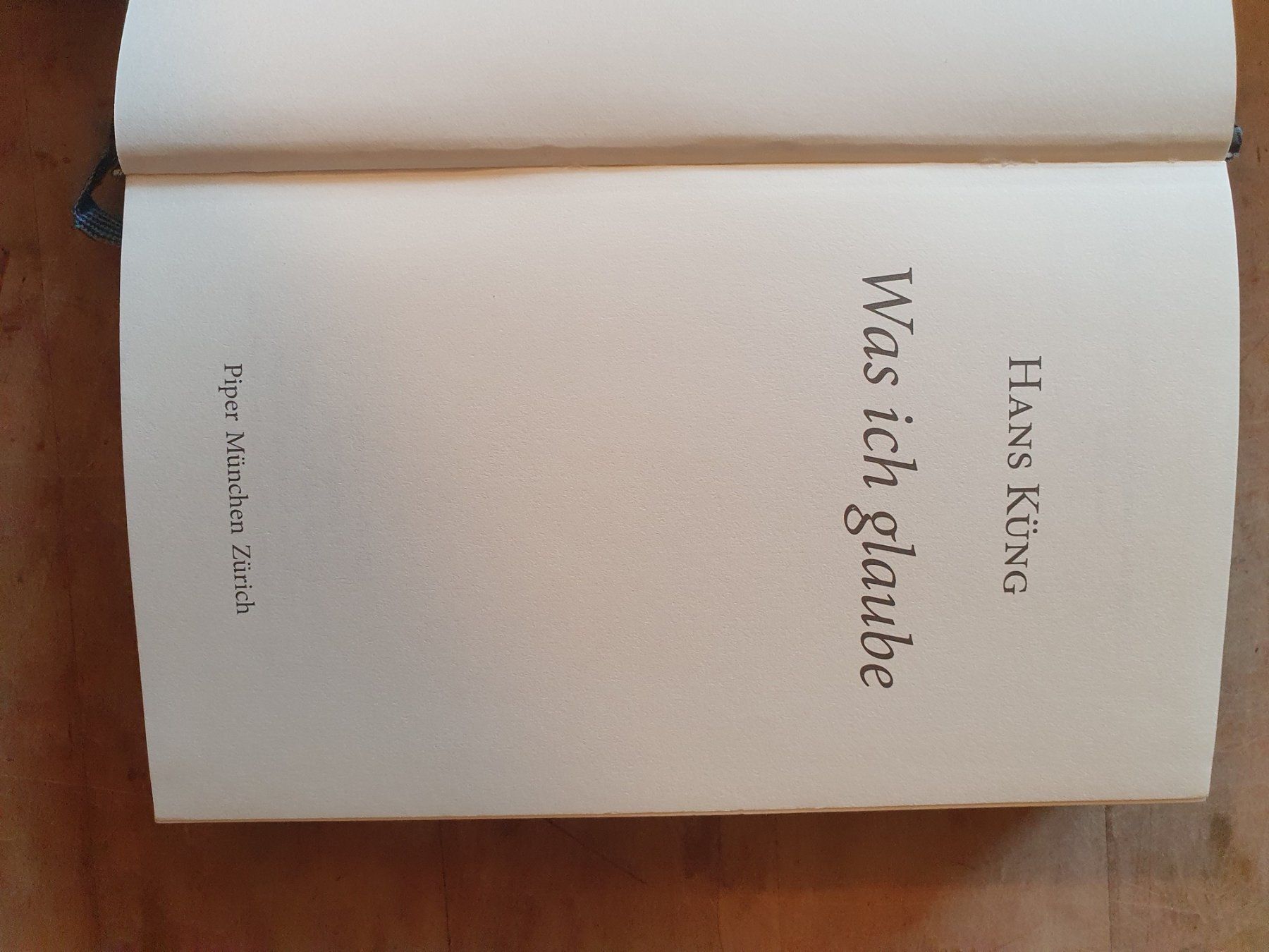 Libri: Was ich glaube Hans Küng Piper – Usato da Zürich venduto da loosebone 2