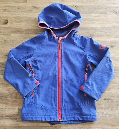 McKinley Softshell Jacke Grösse 104 blau pinke Akzente