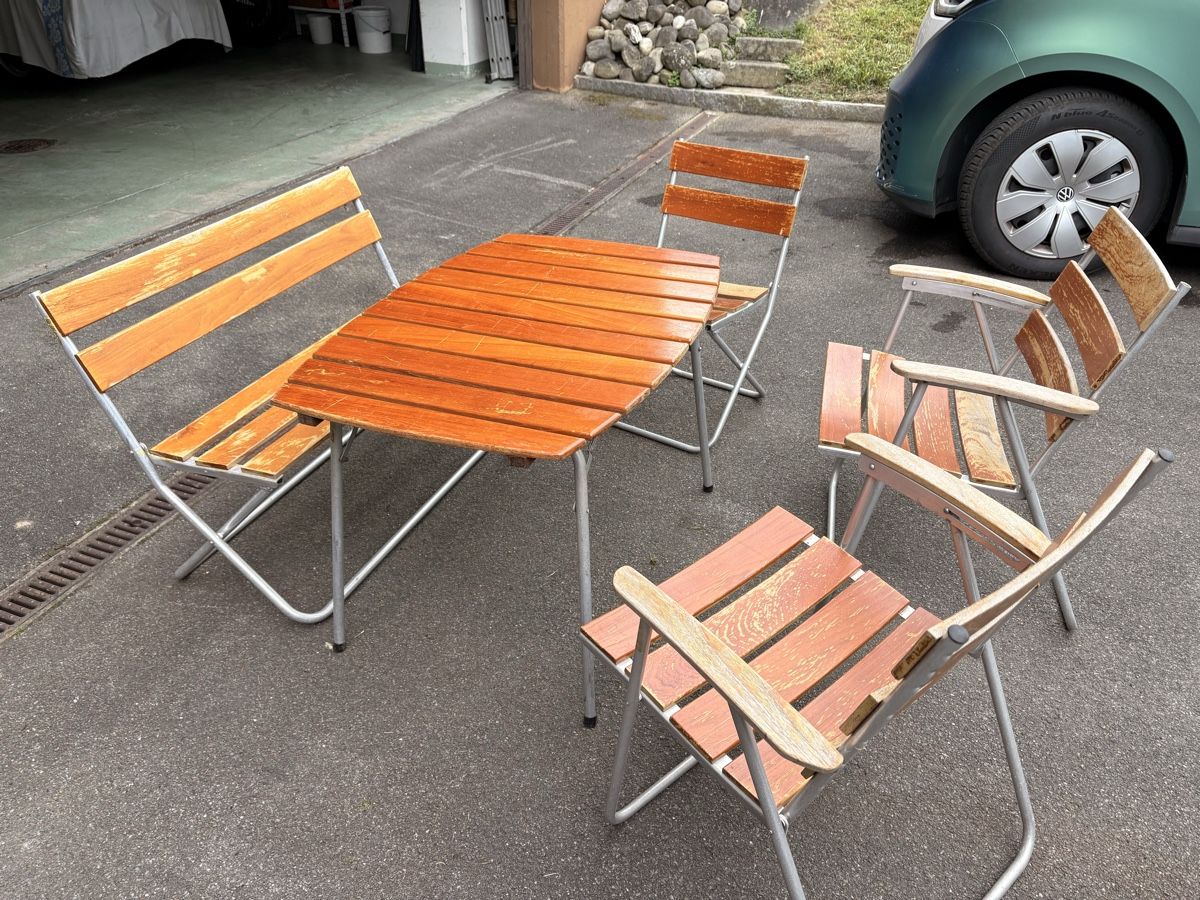 Vintage Gartenmöbel / Camping Möbel 60er Jahre (Gebraucht) in Schönenwerd für CHF 250 – nur Abholung auf Ricardo kaufen