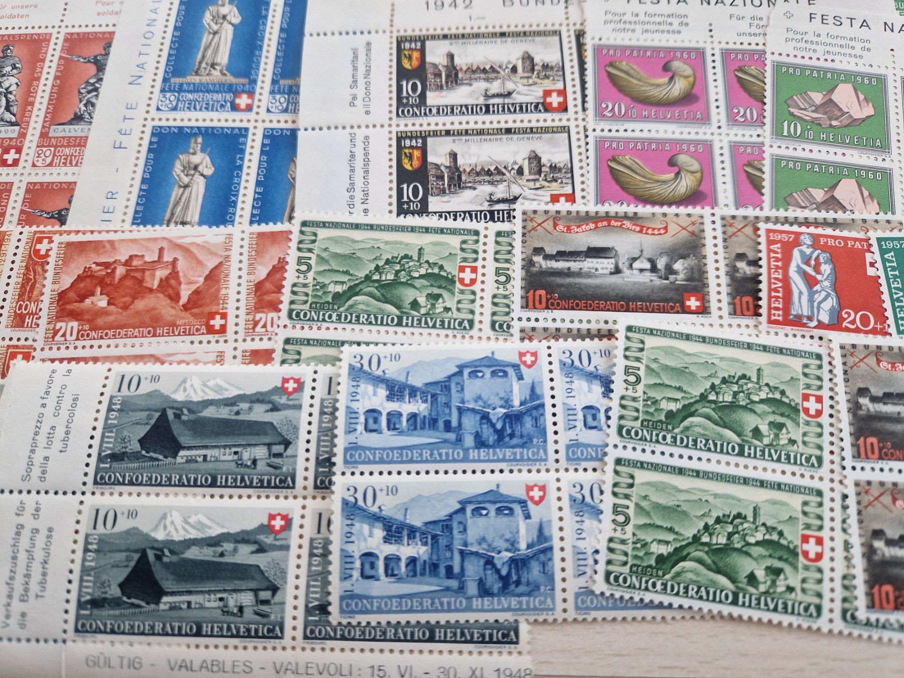 Tous les timbres: PP 4er Blöcke postfrisch**, ab 1.- – D'occasion à Burgdorf par Glossy01 3