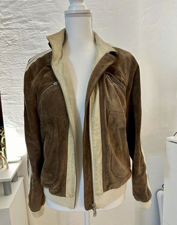 Armani Rinds-Leder Jacke Gr. 14A unisex auch für Frauen GrXS