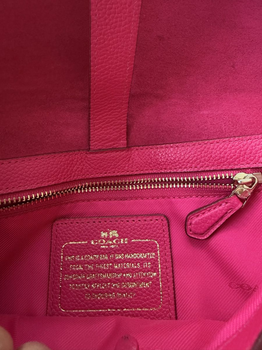Coach Borse da donna: Coach Ledertasche Pink/Orange – Usato da Winterthur venduto da tat_ky5h 6