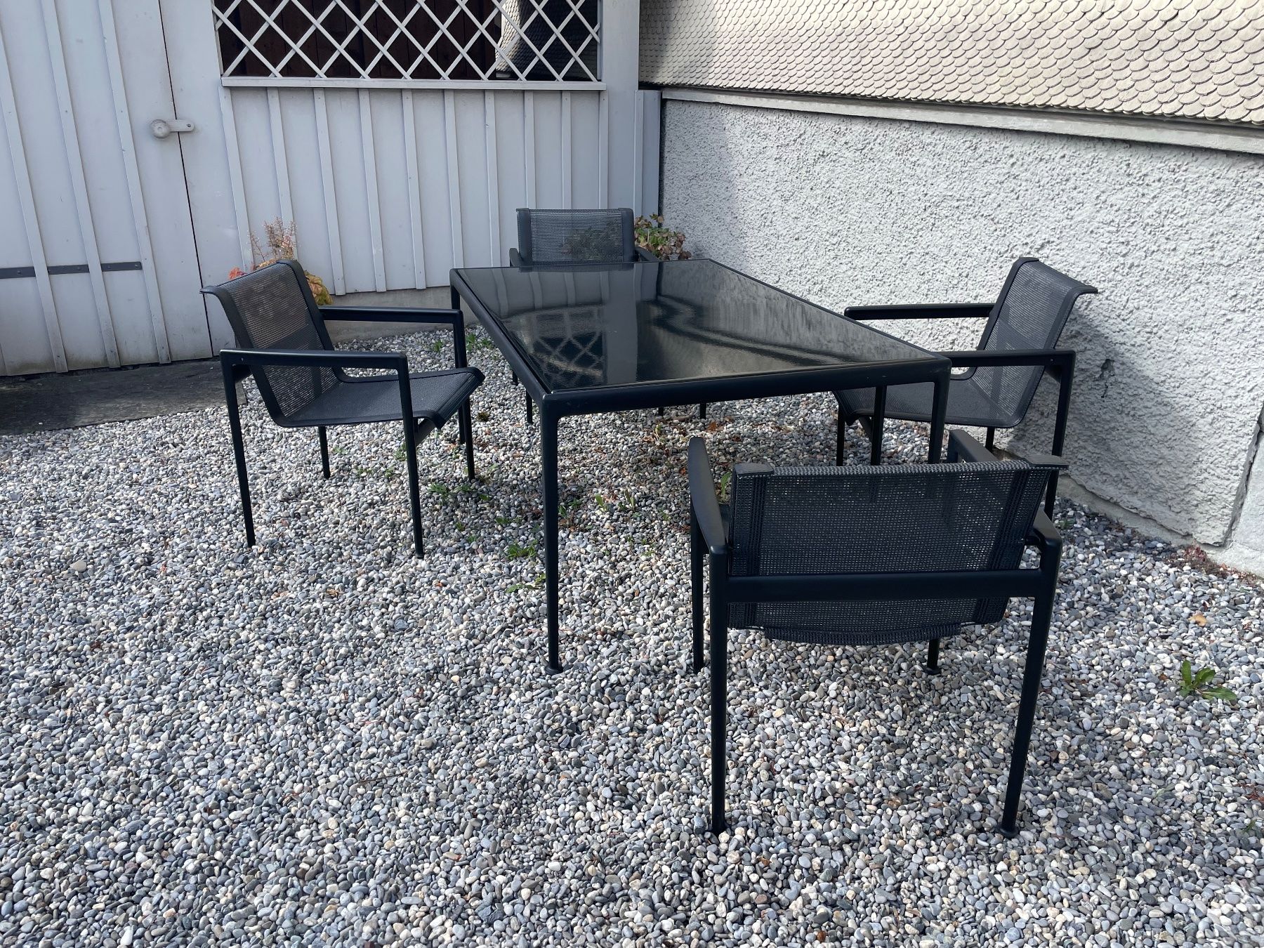 Knoll Set di tavolo e panche: Richard Schultz 1966 Gartenmöbel – Usato da Balgach venduto da anne_58 2