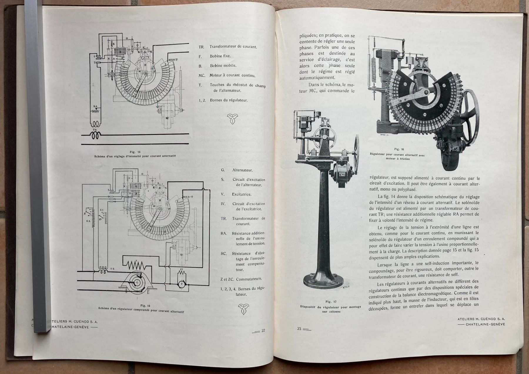 Documenti: Régulateurs automatique système R. Thury - Ateliers Cuénod – Usato da Versoix venduto da HELVETICA_1 5