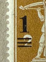 132,  postfrisch, Verschiebung des Überdrucks