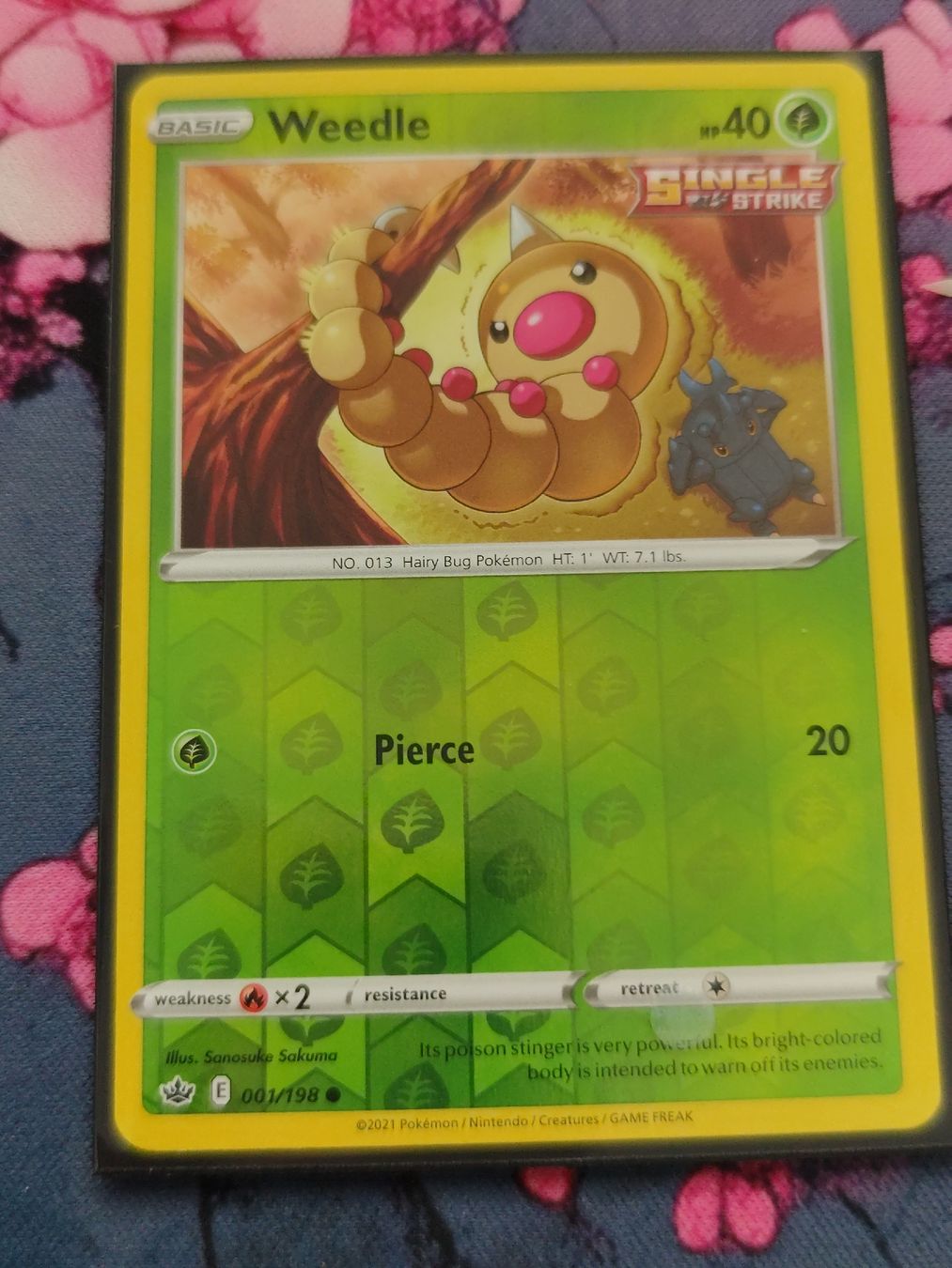 Pokémon Carte collezionabili: Pokemon Weedle Chilling Reign EN – Nuovo (secondo la descrizione) da Schlossrued venduto da LAP2012