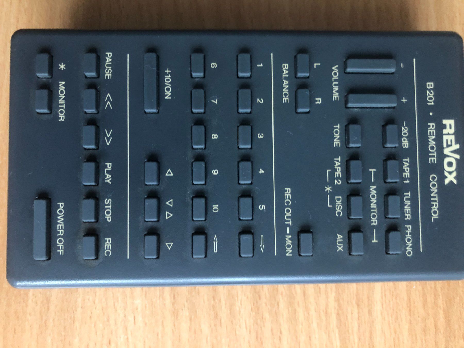 Revox Telecomandi: Revox B201 Remote Control – Difettoso da Thun venduto da graniumli