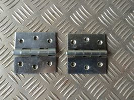 Starke, verzinkte Scharniere - 2 Stück