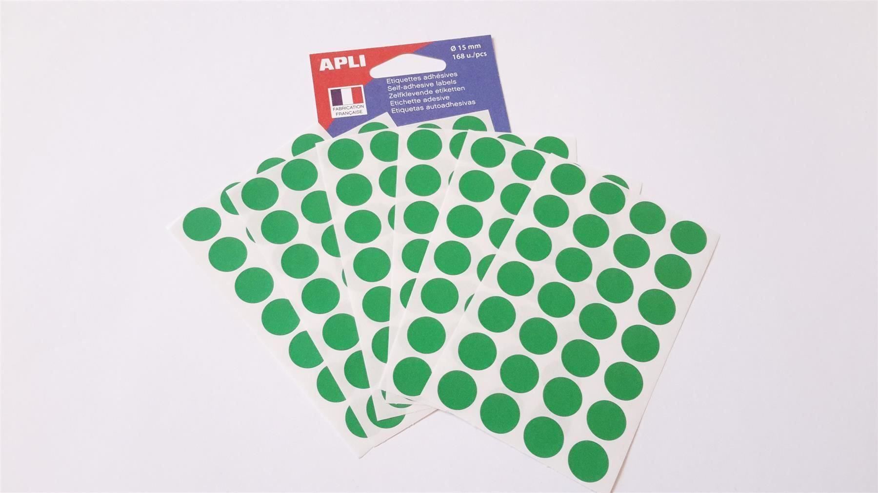 Aufkleber: Markierungspunkte, grün, 15mm, 168 Stück – Neu und originalverpackt aus St. Gallen von cointec 4